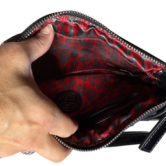 Dana Buchman Black Embossed Patent Leather Crossbody - Picture 4 of 5